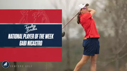 Gabi Nicastro Tuesday Birdies National Player of the Week 4-2-26