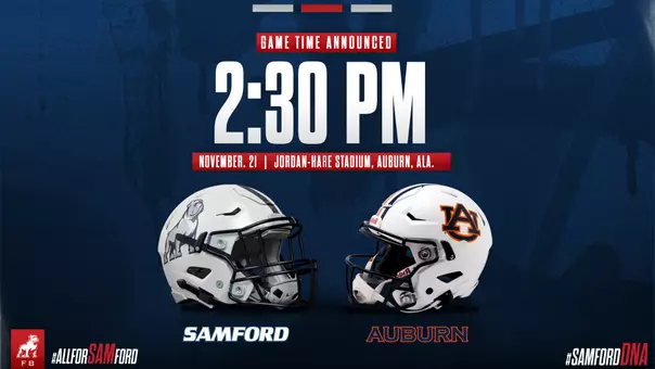 Samford-Auburn game time graphic