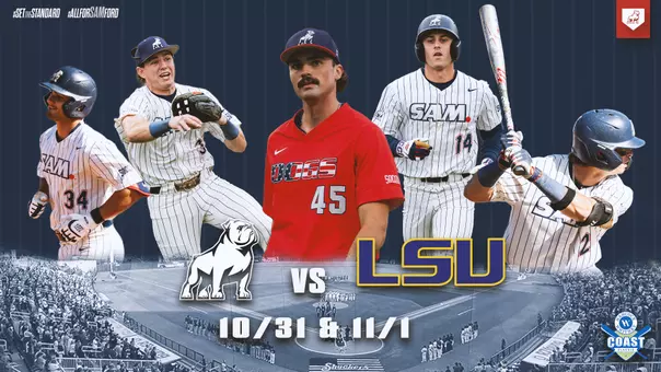 Baseball vs LSU fall game 2026 graphic