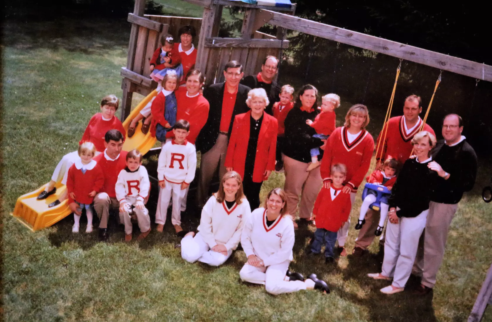 Former AD Bob Mulcahy with family