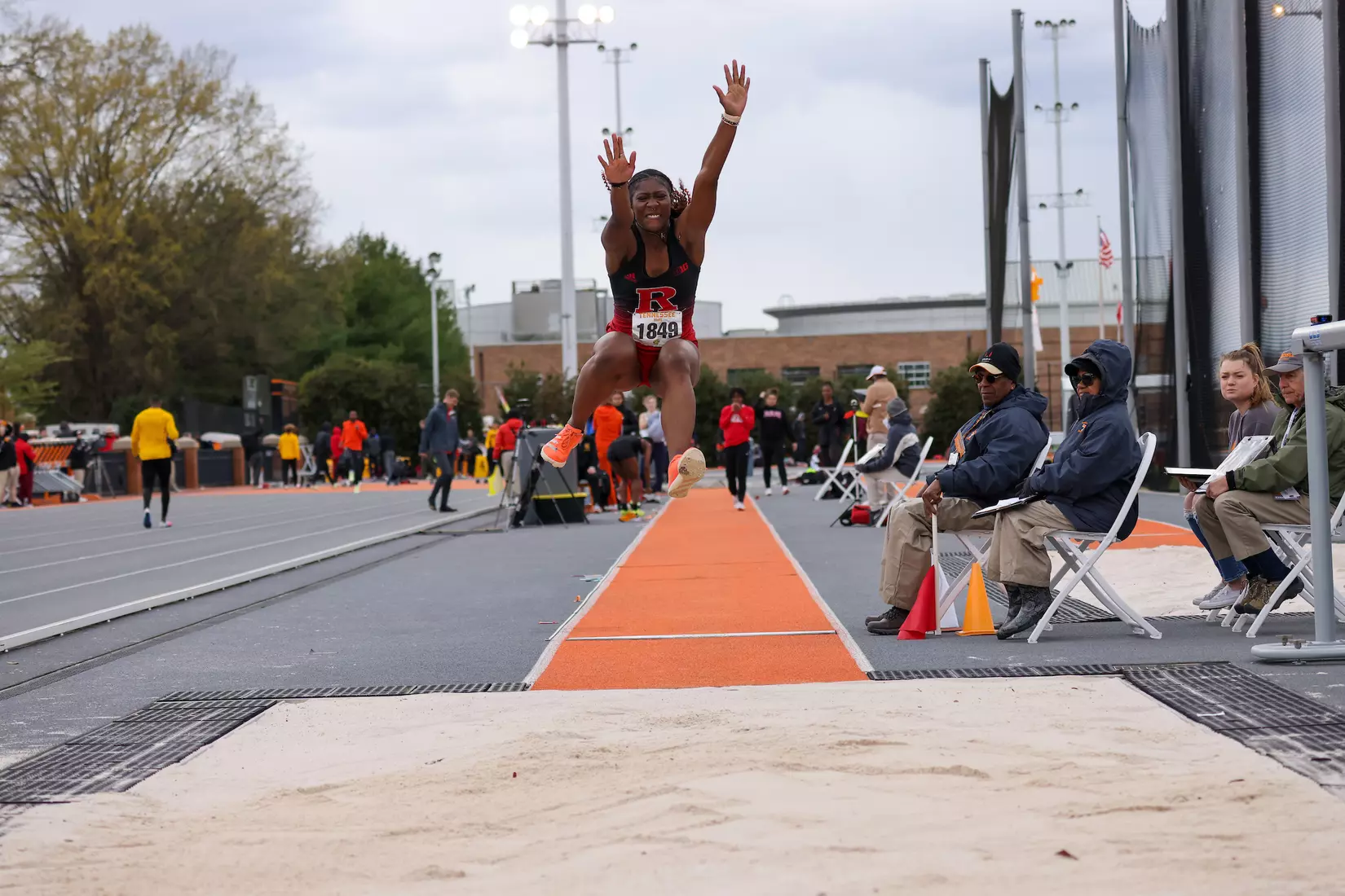 Rutgers competes during the Tennessee Relays at the Tom Black Track in Knoxville, Tenn.