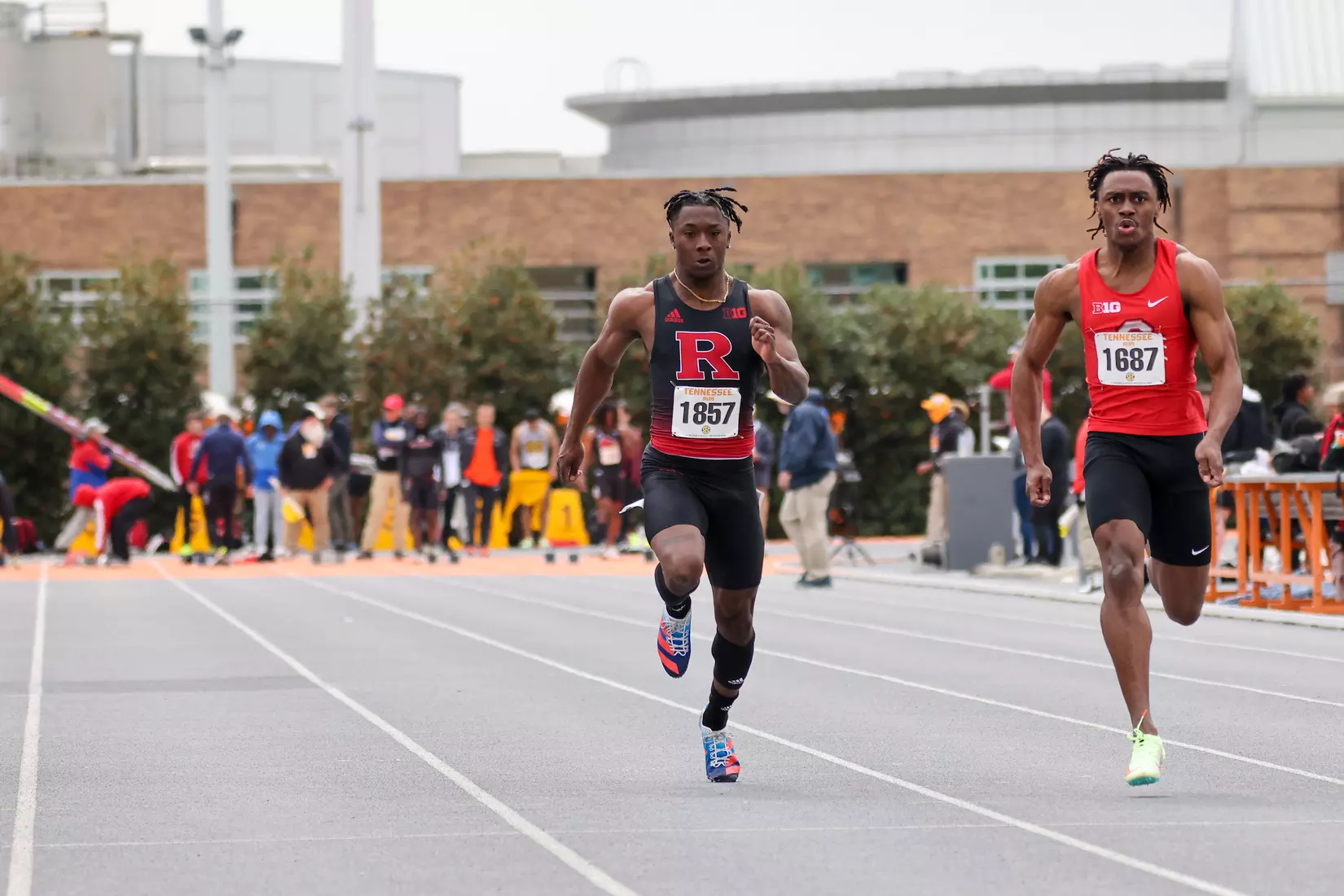 Rutgers competes during the Tennessee Relays at the Tom Black Track in Knoxville, Tenn.