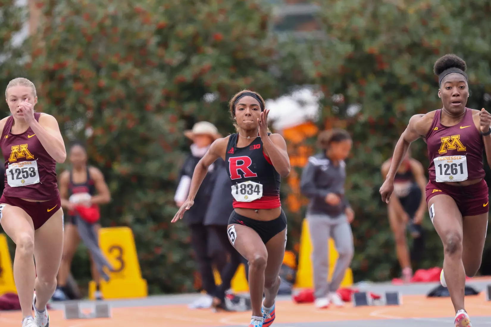 Rutgers competes during the Tennessee Relays at the Tom Black Track in Knoxville, Tenn.