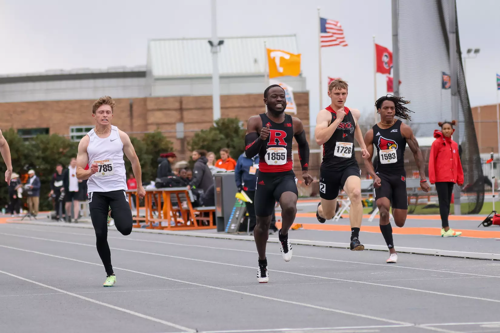 Rutgers competes during the Tennessee Relays at the Tom Black Track in Knoxville, Tenn.