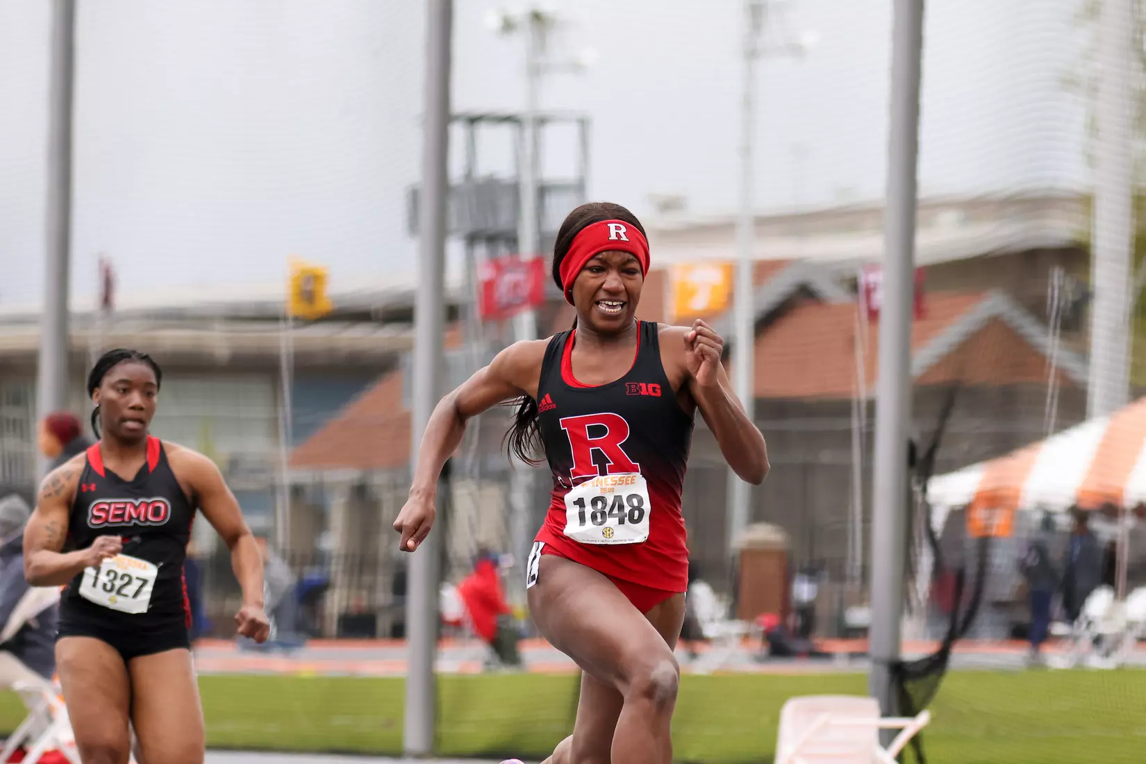 Rutgers competes during the Tennessee Relays at the Tom Black Track in Knoxville, Tenn.