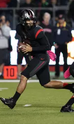 Senior quarterback Gary Nova passed for a career-high 404 yards and three touchdowns as Rutgers earned the first Big Ten victory in school history by beating Michigan.