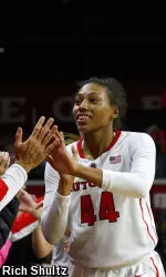 Betnijah Laney is second nationally in rebounding at 14.2 boards per game.