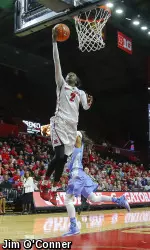 Kahleah Copper returned to hometown to net 20 points in RU's 88-55 win over Temple.