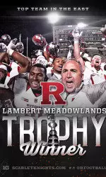 Rutgers football wins the Lambert-Meadowlands Trophy
