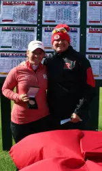 Racquel Zurick receiving her Big Ten Distinguished Scholar Award