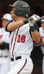 Devish led the Big Ten with a .524 OBP in 2016 (photo by Rich Schultz)