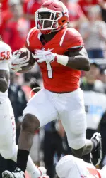 Martin rushed for a career-high 169 yards versus New Mexico (photo by Alex Goodlett)