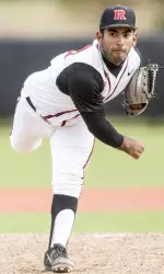 Brito earned a win in relief last year at ODU (Ben Solomon photo)