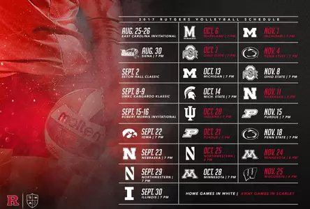 2017 Volleyball Schedule