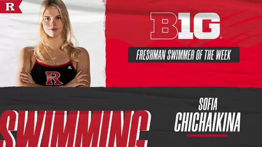 Sophia Chichaikina Big Ten Freshman Swimmer of the Week