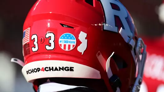 Rutgers Football Helmet #Chop4Change