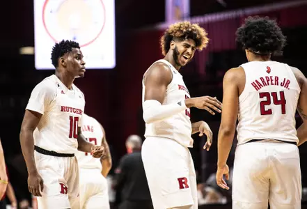 The Rutgers Scarlet Knights men’s basketball team take on Sacred Heart at the Rutgers Athletic Center in Piscataway, NJ on Wednesday night, November 25, 2020.(Ben Solomon/Rutgers Athletics)