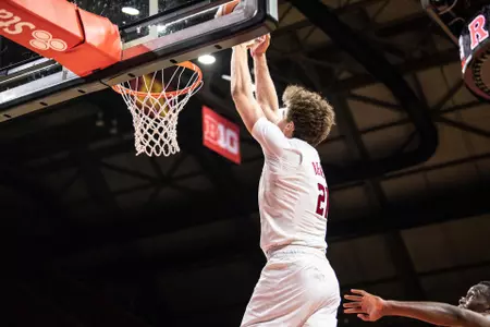 The Rutgers Scarlet Knights men’s basketball team take on Sacred Heart at the Rutgers Athletic Center in Piscataway, NJ on Wednesday night, November 25, 2020.(Ben Solomon/Rutgers Athletics)