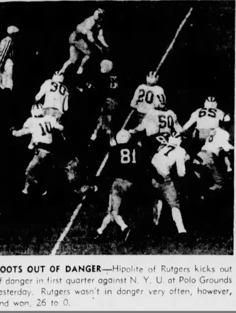 Rutgers NYU 1946 Polo Grounds