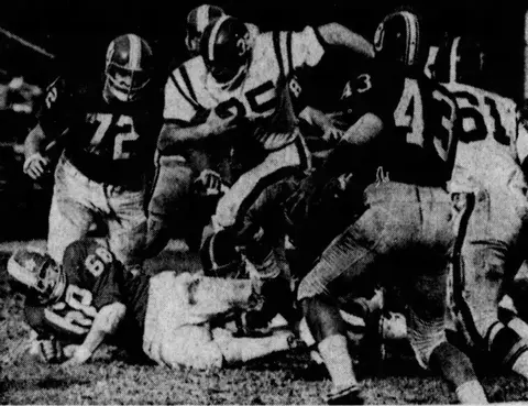 Rutgers Boston U 1965 Nickerson Field Don Rissett