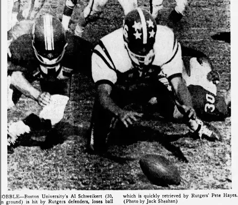 Rutgers Boston U 1965 Nickerson Field Pete Hayes