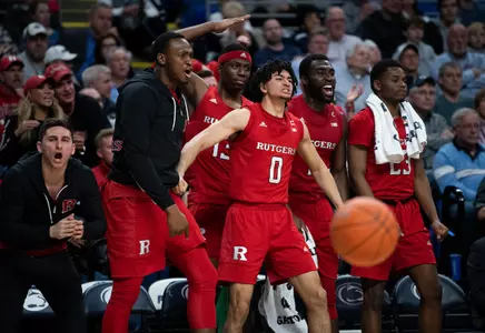 The Rutgers Scarlet Knights men’s basketball team take on the Penn State Nittany Lions at Bryce Jordan Center in State College, PA on Wednesday, February 26, 2020.
(Ben Solomon/Rutgers Athletics)