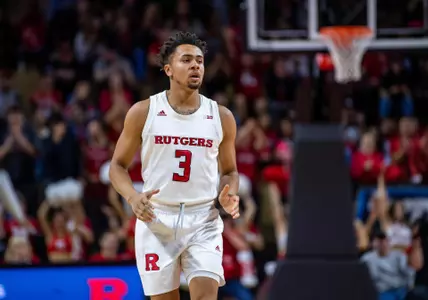 The Rutgers Scarlet Knights men’s basketball team take on NJIT at the RAC in Piscataway, NJ on November 26, 2019.
(Ben Solomon/Rutgers Athletics)