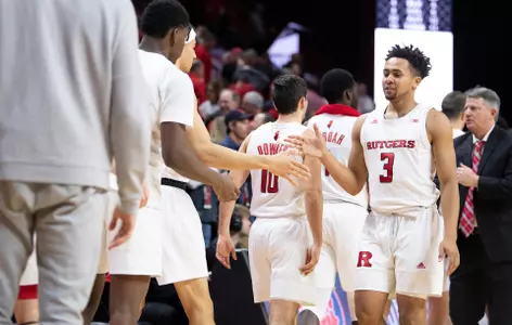 The Rutgers Scarlet Knights men’s basketball team take on NJIT at the RAC in Piscataway, NJ on November 26, 2019.
(Ben Solomon/Rutgers Athletics)