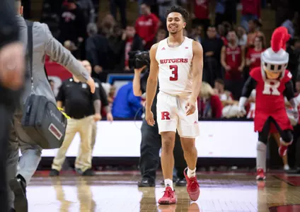 The Rutgers Scarlet Knights men’s basketball team take on NJIT at the RAC in Piscataway, NJ on November 26, 2019.
(Ben Solomon/Rutgers Athletics)