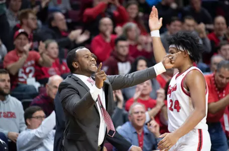 The Rutgers Scarlet Knights men’s basketball team takes on the Wisconsin Badgers at the RAC on December 11, 2019.(Ben Solomon/Rutgers Athletics)