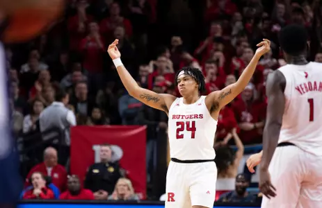 The Rutgers Scarlet Knights men's basketball team takes on the Penn State Nittany Lions at the Rutgers Athletic Center in Piscataway, NJ on Tuesday January 7, 2020.
(Ben Solomon/Rutgers Athletics)