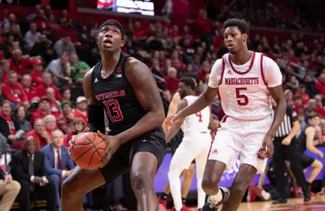 The Rutgers Scarlet Knights men’s basketball team take on UMass at the Rutgers Athletic Center in Piscataway, NJ on Friday, November 29, 2019.
(Ben Solomon/Rutgers Athletics)
