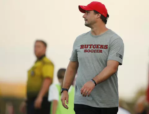 PISCATAWAY, NJ - AUGUST 26: Rutgers Scarlet Knights play the St. Joseph Hawks in a game on August 26, 2016 in Piscataway, New Jersey. (Photo by Rich Schultz)