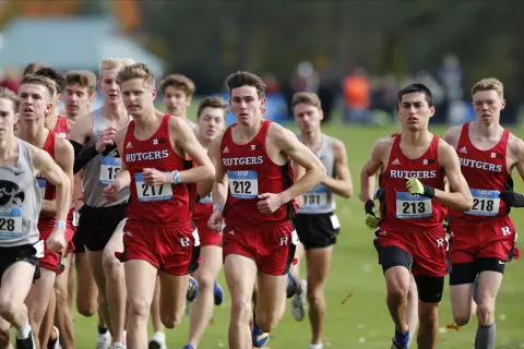 Rutgers cross country competes in Big 10 championship Sunday, Nov. 3, 2019, in Columbus, Ohio. (Photo/Jay LaPrete)