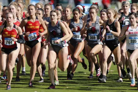 Rutgers cross country competes in Big 10 championship Sunday, Nov. 3, 2019, in Columbus, Ohio. (Photo/Jay LaPrete)