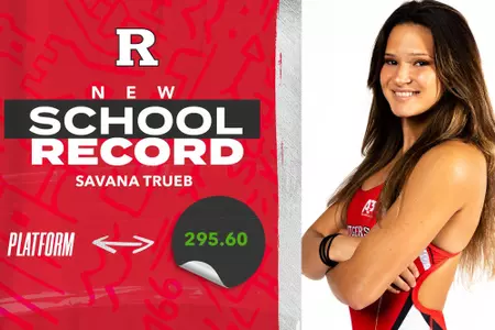 Savana Trueb set new Rutgers record on platform at Big Al Invite