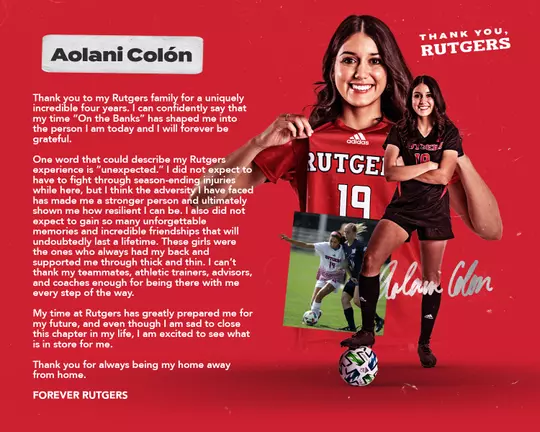 Thank You, Rutgers - Aolani