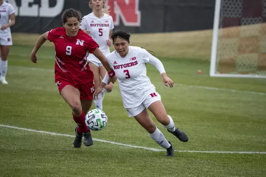 Nebraska Women's Soccer midfielder/defender Theresa Pujado #9Soccer vs Rutgers