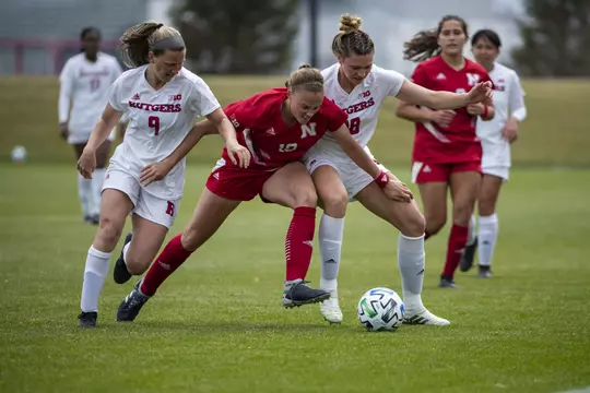 Nebraska Women's Soccer forward Natalie Cooke #19Soccer vs Rutgers