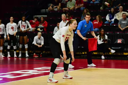 Taylor Humphrey on the court against Michigan State at Jersey Mike's Arena in September