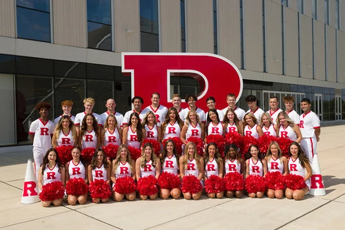 Rutgers Spirit Team, Piscataway, NJ. 08/30/2022 Photo by Steve Hockstein/HarvardStudio.com