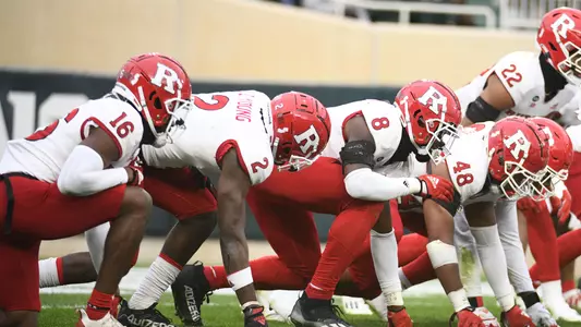 Nov 12, 2022; East Lansing, Michigan, USA; During the game between Rutgers Scarlet Knights and Michigan State Spartans at Spartan Stadium. Credit: Tim Fuller-Rutgers Athletics