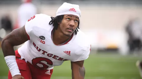 Nov 12, 2022; East Lansing, Michigan, USA; During the game between Rutgers Scarlet Knights and Michigan State Spartans at Spartan Stadium. Credit: Tim Fuller-Rutgers Athletics