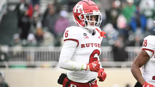 Nov 12, 2022; East Lansing, Michigan, USA; During the game between Rutgers Scarlet Knights and Michigan State Spartans at Spartan Stadium. Credit: Tim Fuller-Rutgers Athletics