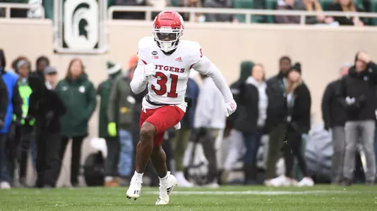 Nov 12, 2022; East Lansing, Michigan, USA; During the game between Rutgers Scarlet Knights and Michigan State Spartans at Spartan Stadium. Credit: Tim Fuller-Rutgers Athletics