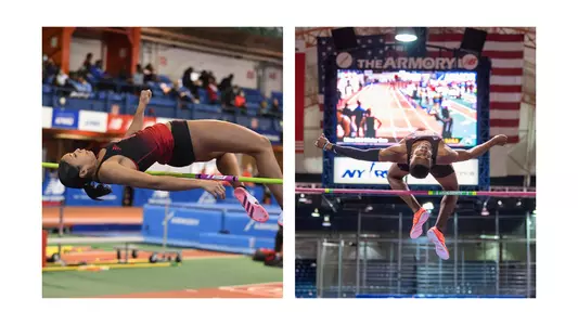 Courteney Campbell and Perry Christie earn silver medals in the high jump at 2022 Big Ten Championships