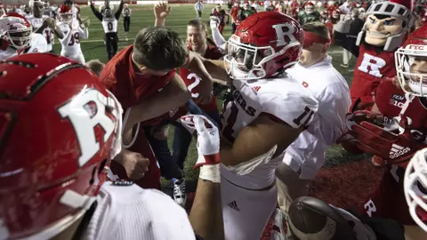 The Rutgers Scarlet Knights football team during the spring game at SHI Stadium in Piscataway, NJ on Friday April 22, 2022.
(Ben Solomon/Rutgers Athletics)