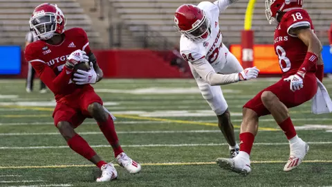 The Rutgers Scarlet Knights football team during the spring game at SHI Stadium in Piscataway, NJ on Friday April 22, 2022.
(Ben Solomon/Rutgers Athletics)