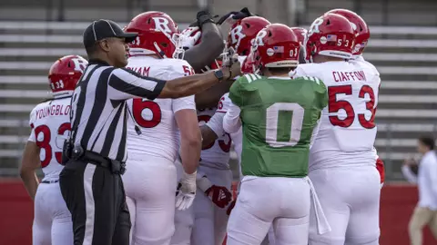 The Rutgers Scarlet Knights football team during the spring game at SHI Stadium in Piscataway, NJ on Friday April 22, 2022.
(Ben Solomon/Rutgers Athletics)