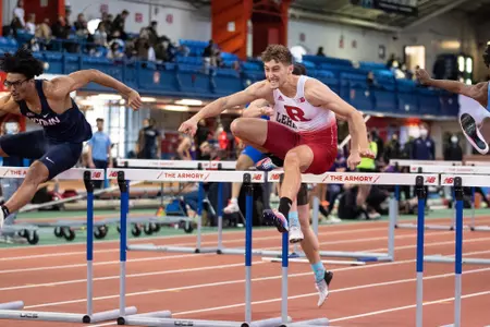 Jameson Woodell hurdling